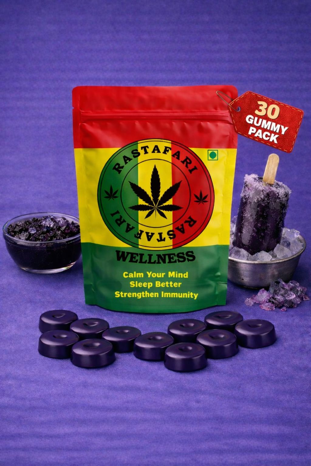 Kala Khatta Relax & Reset Gummies 5% – Pack of 30 Gummies