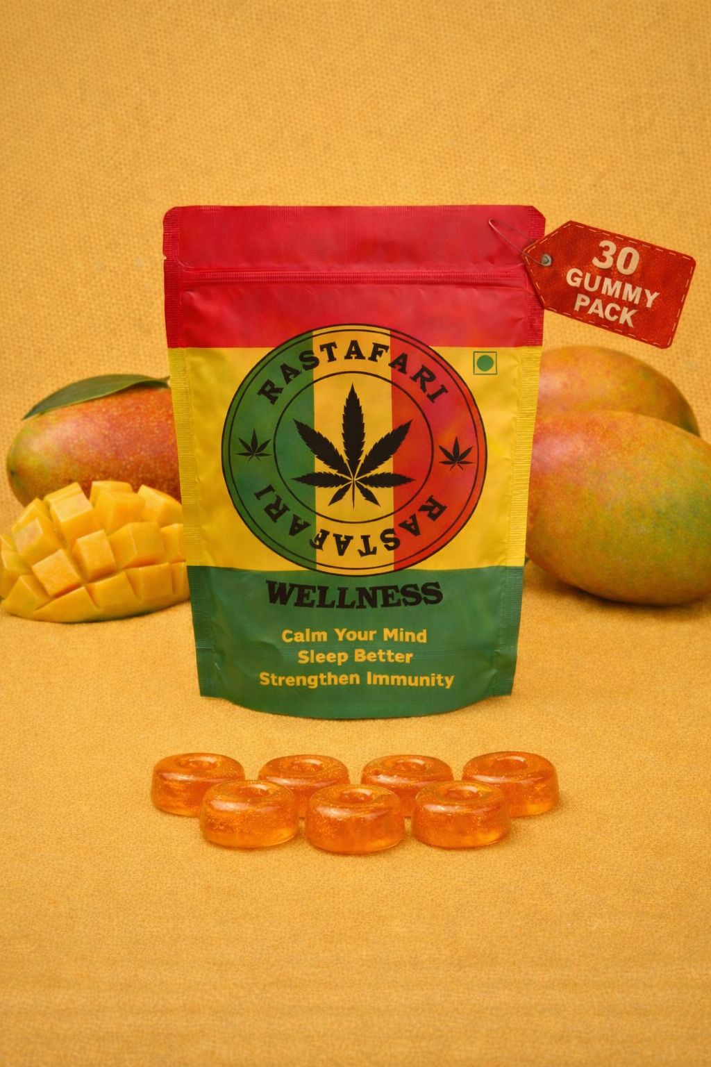 Mango Relax & Reset Gummies 5% – Pack of 30 Gummies