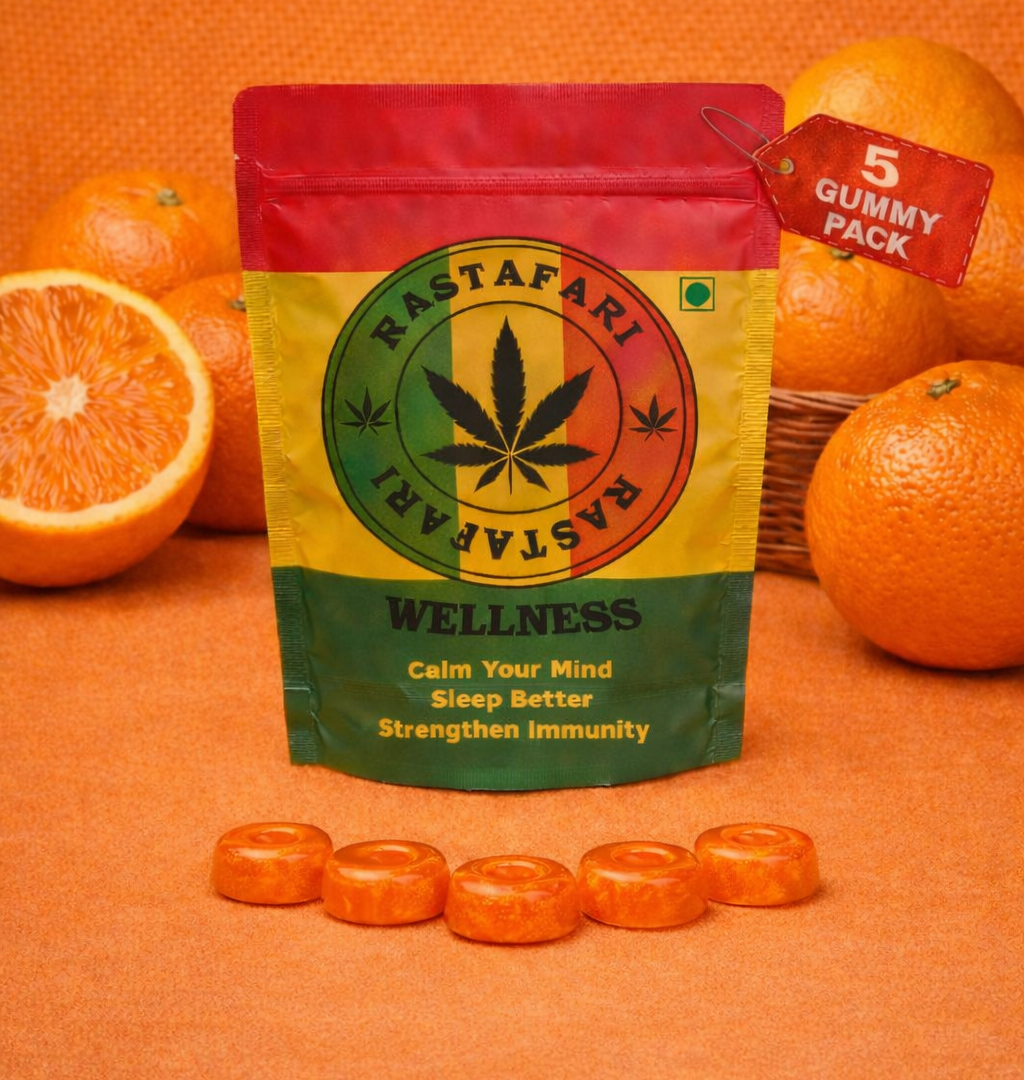 Orange Relax & Reset Gummies 7% – Pack of 5 Gummies