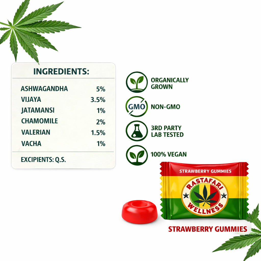 Strawberry Relax & Reset Gummies 3.5% β Pack of 30 Gummies - Image 2