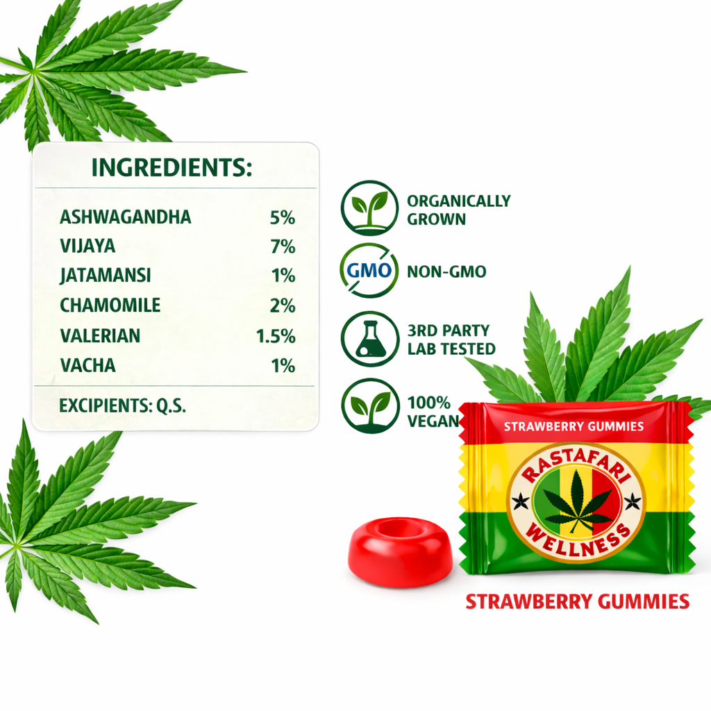 Strawberry Relax & Reset Gummies 7% β Pack of 30 Gummies - Image 2