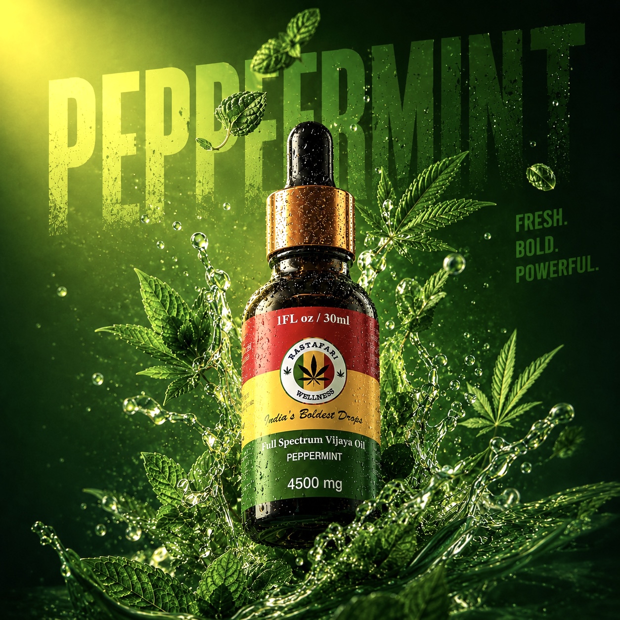 Full Spectrum Vijaya Oil – Peppermint - 4500 mg