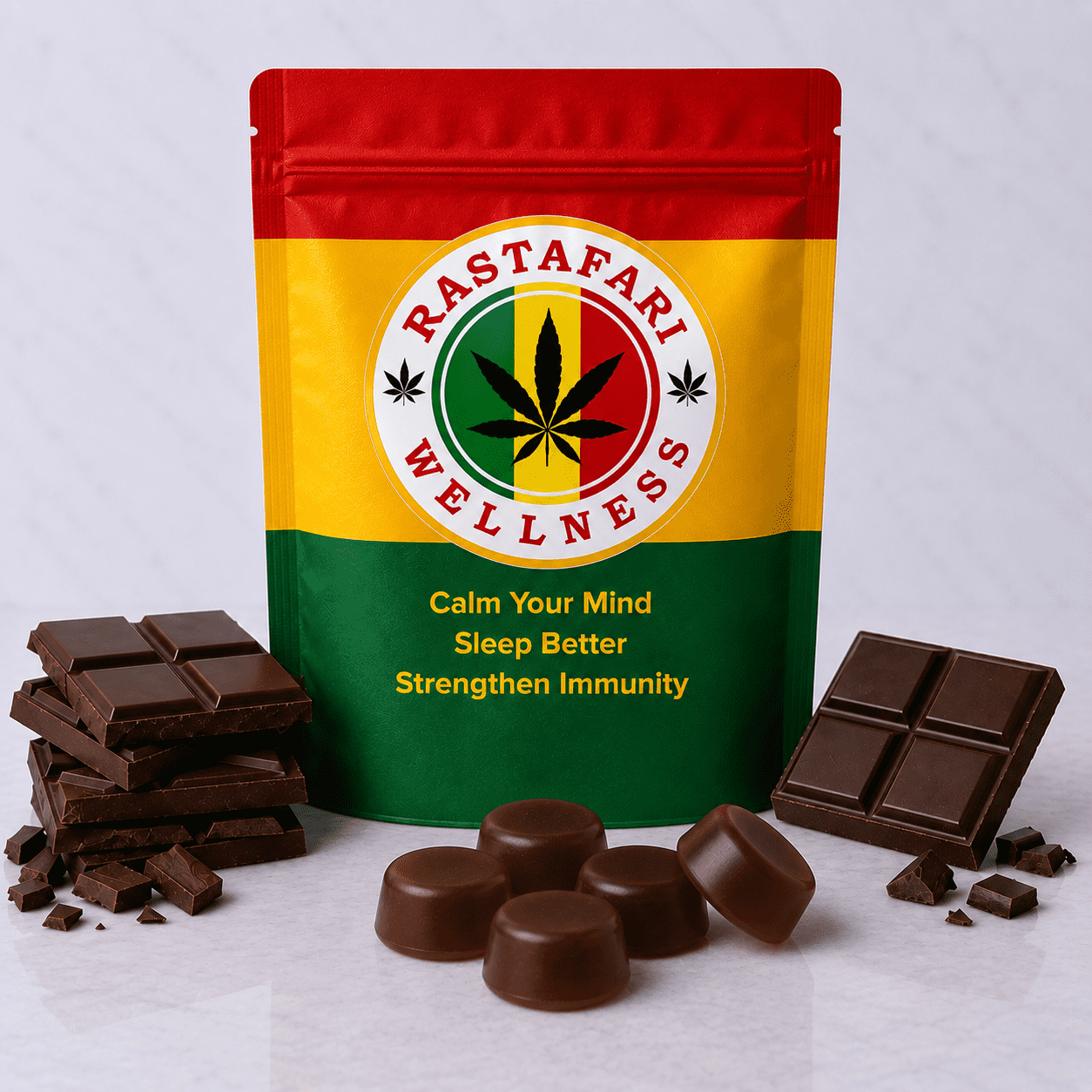 Chocolate Relax & Reset Gummies 5% – Pack of 10 Gummies