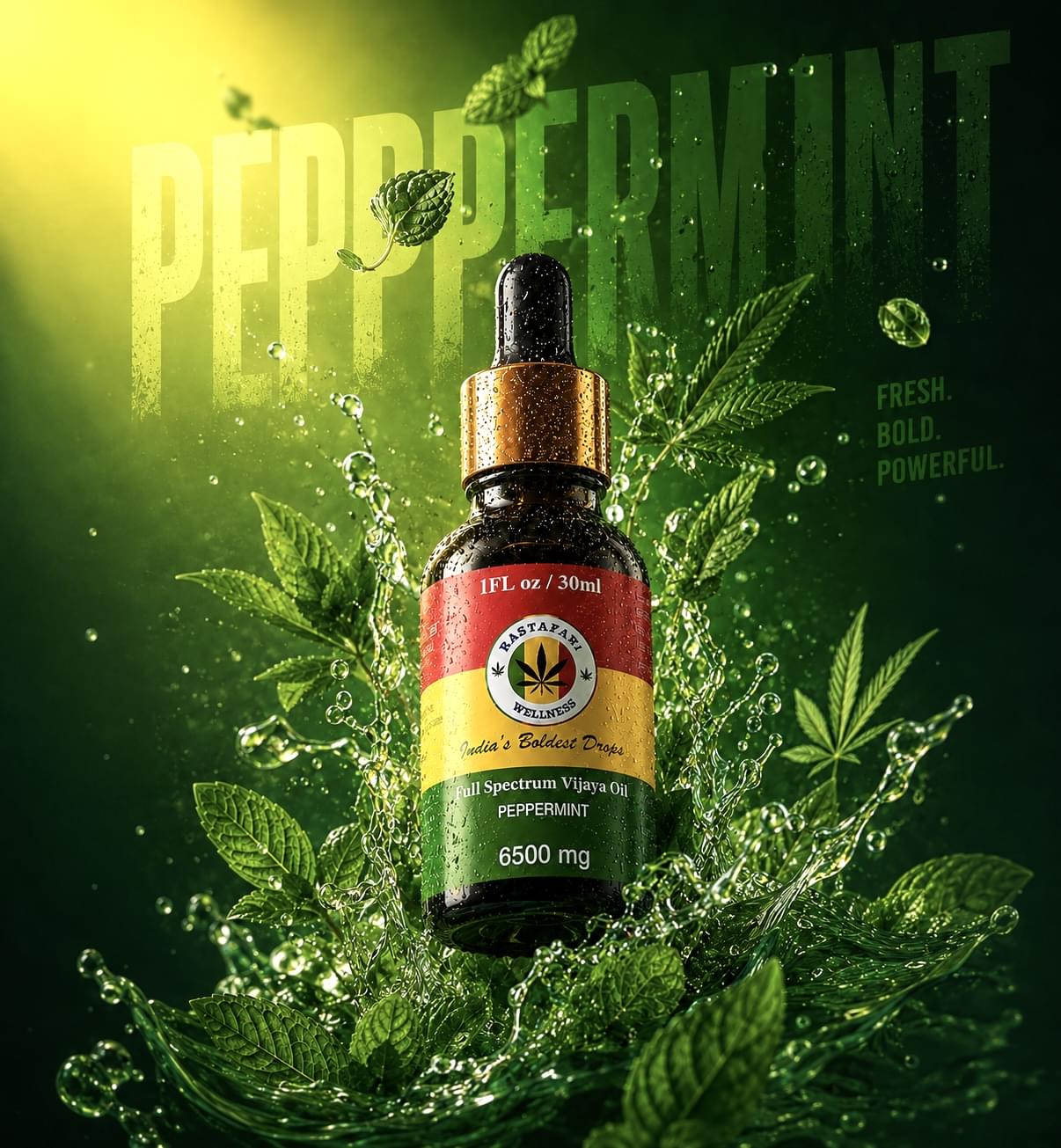Full Spectrum Vijaya Oil – Peppermint – 6500 mg